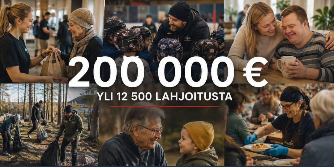Turusta lähtenyt Auttamisesta Arkea ylitti 200 000 euroa