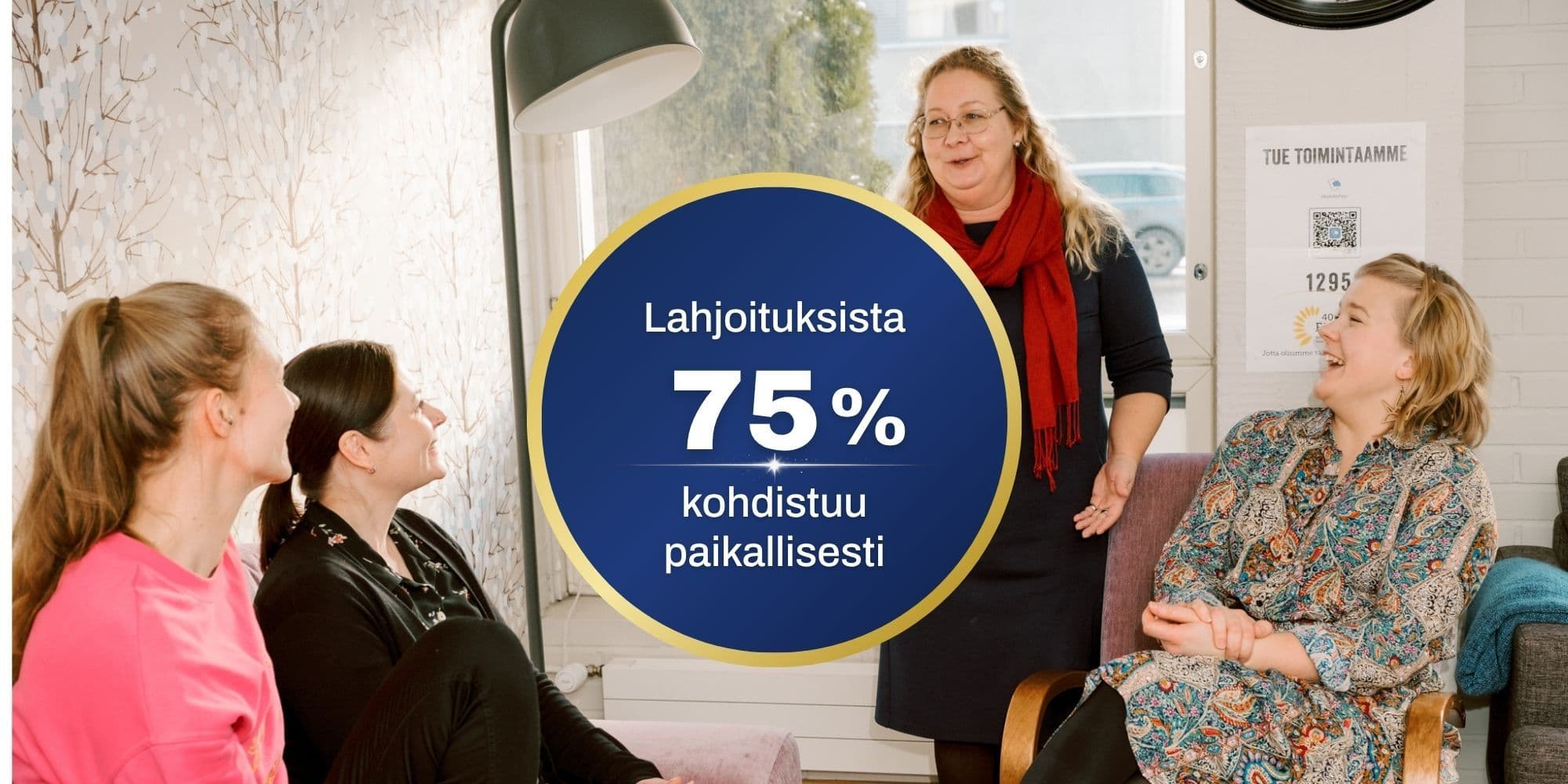 Lahjoitukset kohdistuvat yhä enemmän paikallisesti